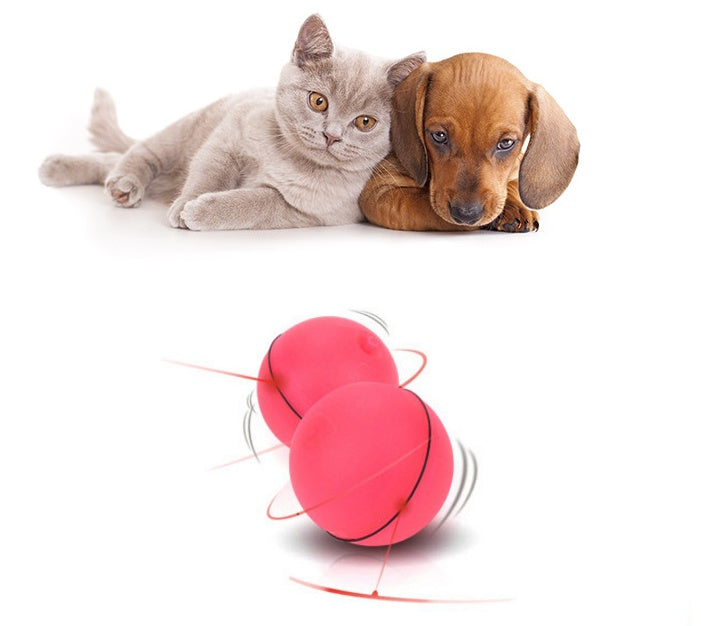 Electronic Rolling Cat Toy Ball – LED Laser Exercise Play