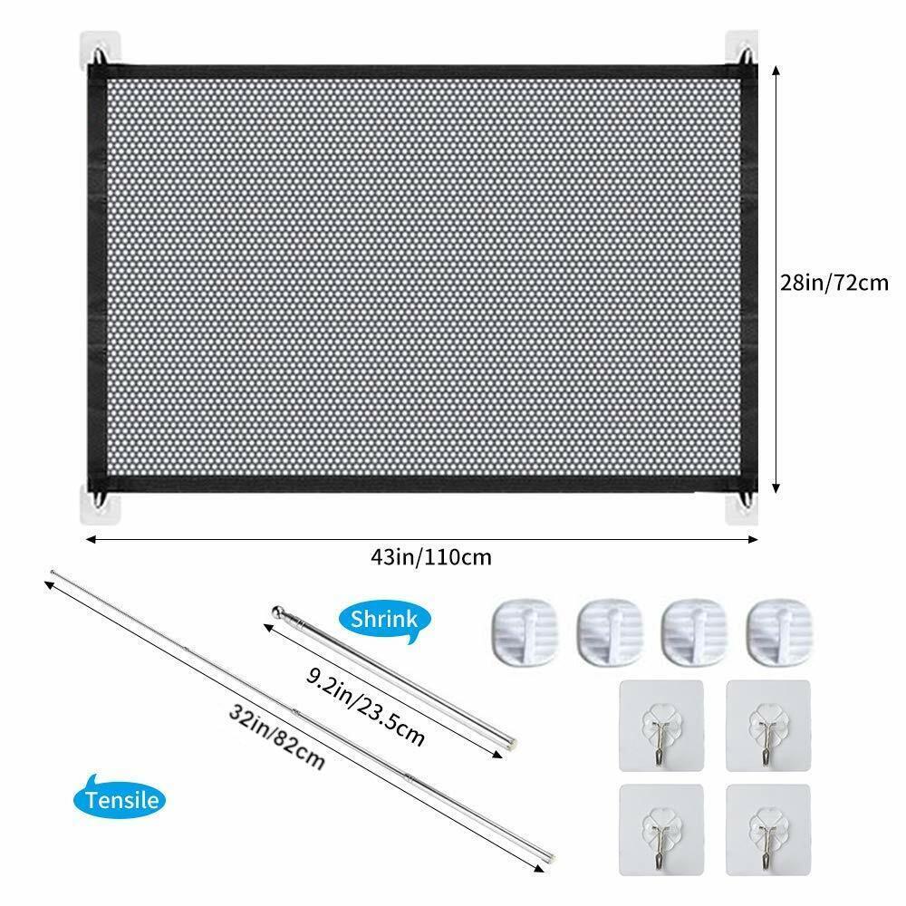 Pet Safety Mesh Gate – Portable Guard for Dogs & Cats