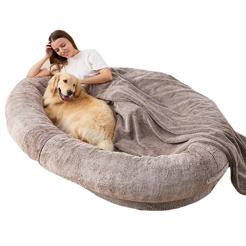 Large Plush Dog Bed – Human Style Pet Sofa