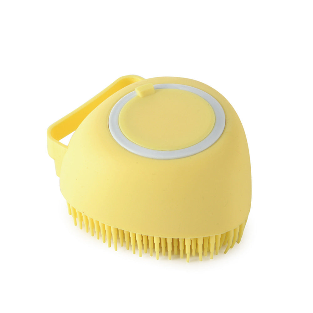 Dog Bath Gloves – Silicone Grooming Brush with Shampoo Dispenser