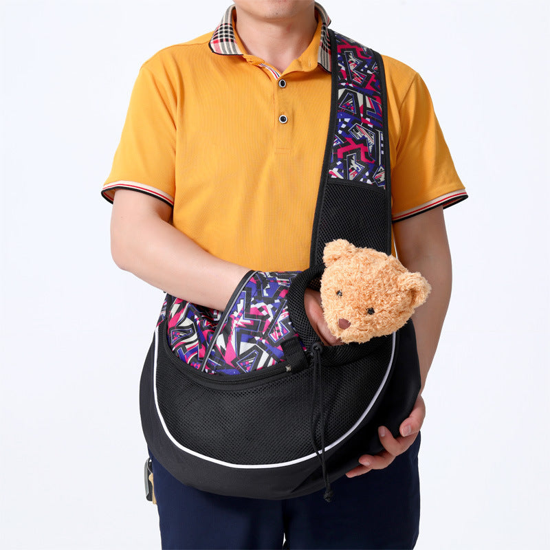 Pet Carrier Crossbody Bag – Portable Travel Tote for Dogs & Cats