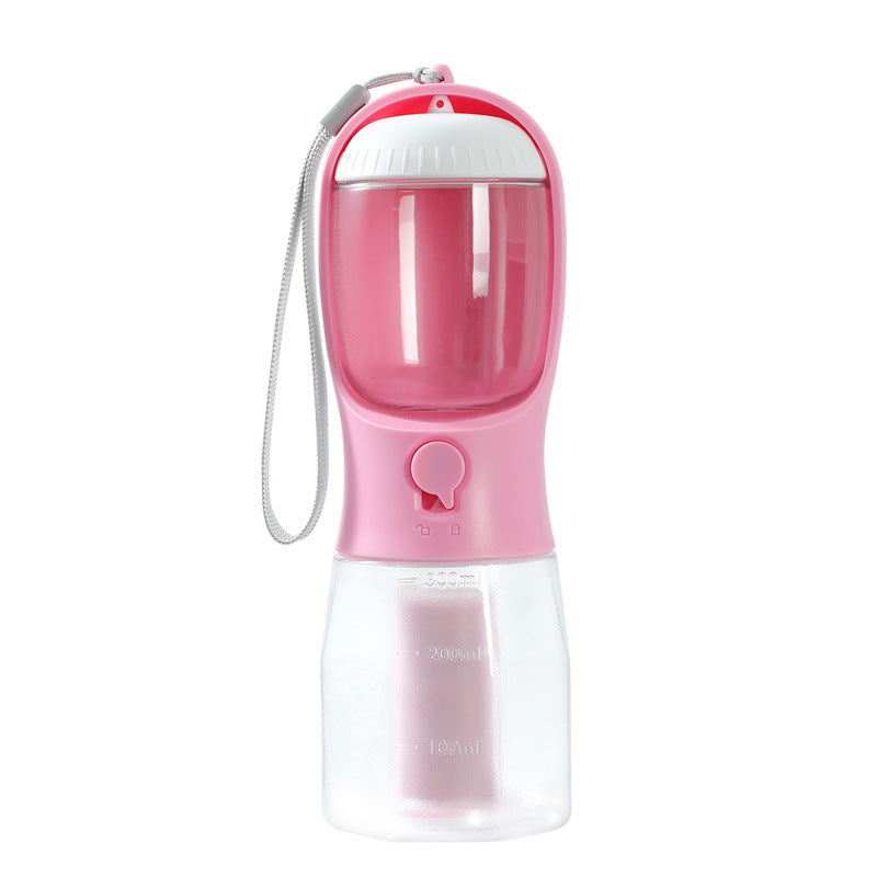 3-in-1 Dog Water Bottle – Feeder, Cup & Waste Bag Holder