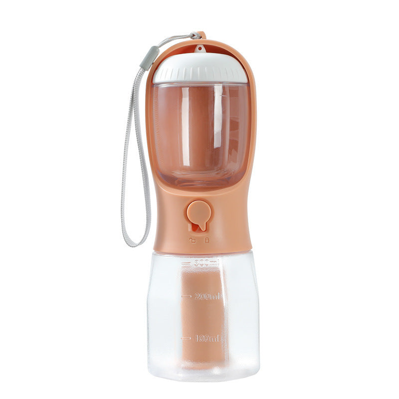 3-in-1 Dog Water Bottle – Feeder, Cup & Waste Bag Holder