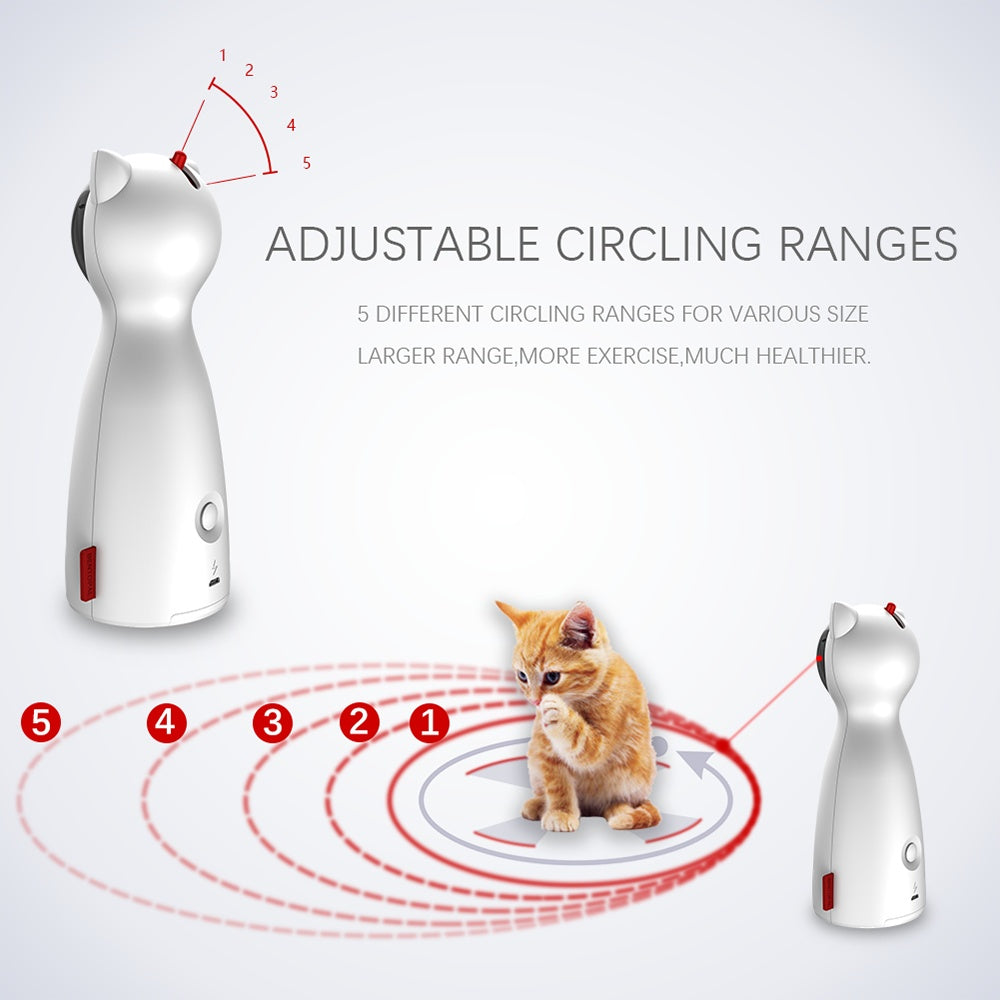 Automatic LED Laser Cat Toy – Smart Interactive Trainer