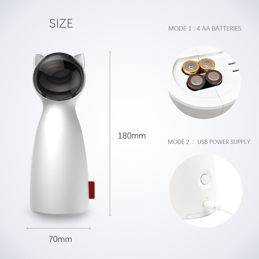 Automatic LED Laser Cat Toy – Smart Interactive Trainer