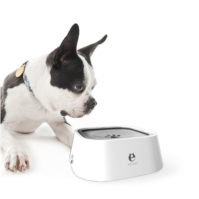 1.5L Pet Water Bowl – Anti-Spill Slow Feeder Fountain