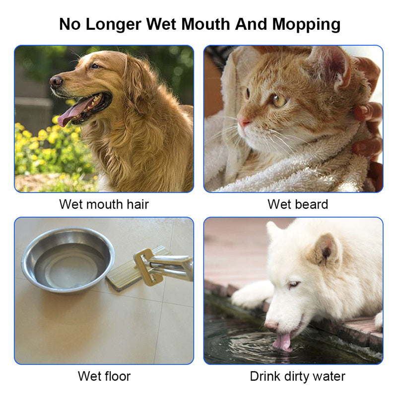 1.5L Pet Water Bowl – Anti-Spill Slow Feeder Fountain