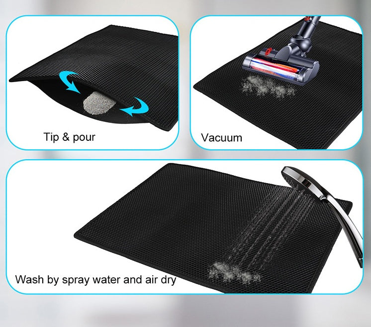 Waterproof Cat Litter Mat – Honeycomb Urine-Proof Pad