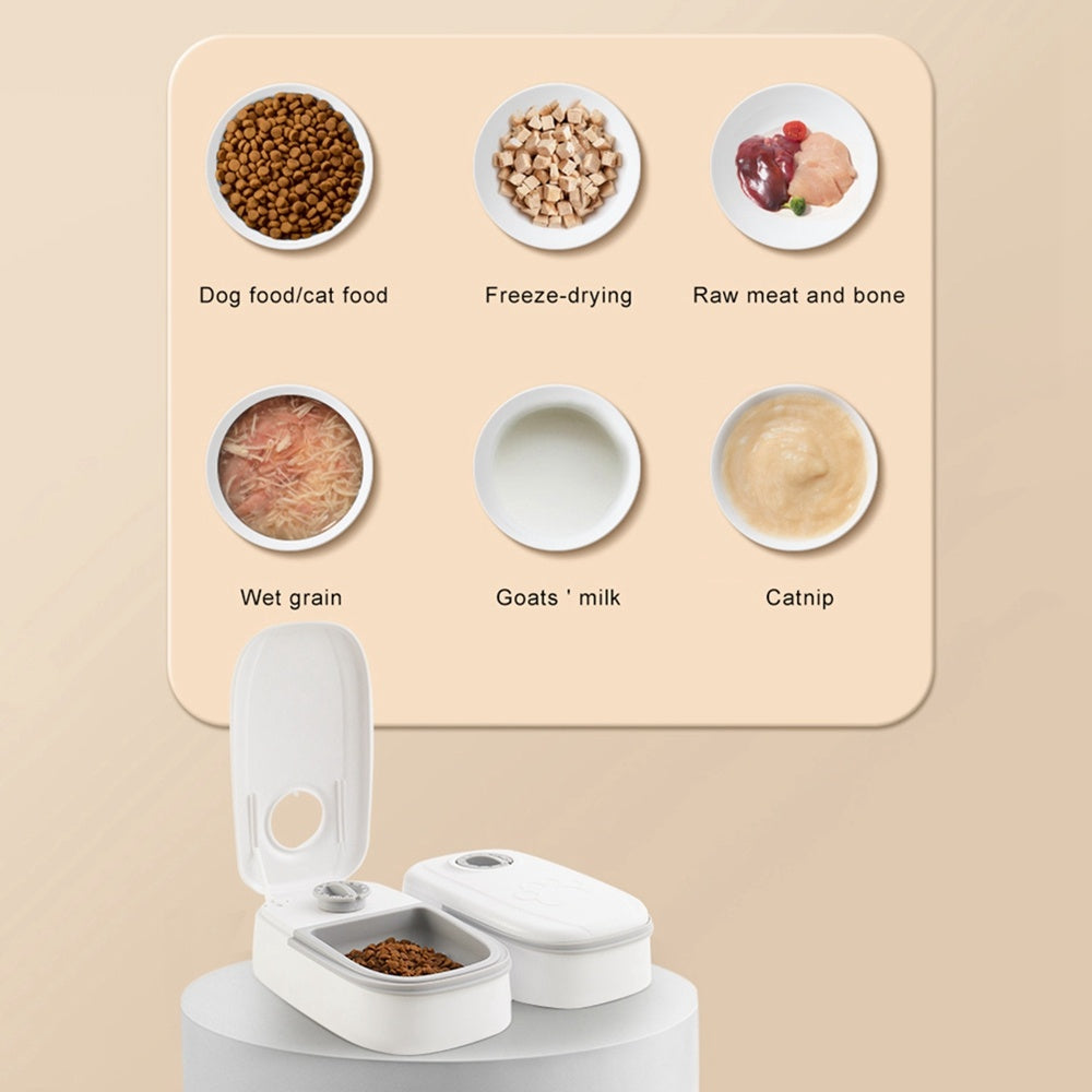 Automatic Pet Feeder – Smart Timer Food Dispenser with Bowl