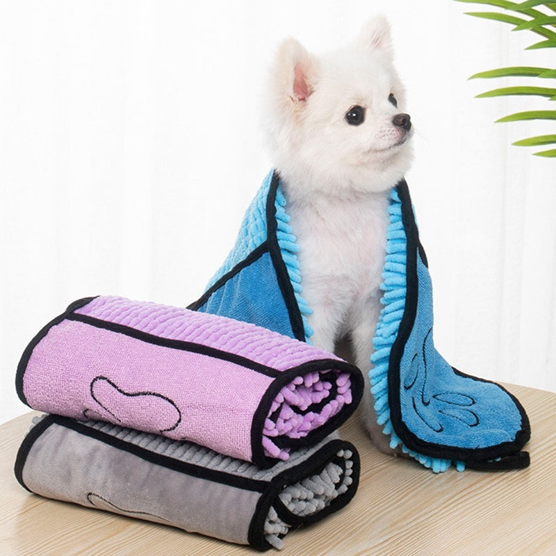 Super Absorbent Pet Towel – Quick Dry Dog & Cat Bathrobe