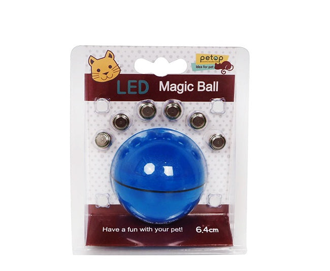 Electronic Rolling Cat Toy Ball – LED Laser Exercise Play