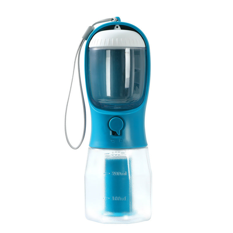 3-in-1 Dog Water Bottle – Feeder, Cup & Waste Bag Holder