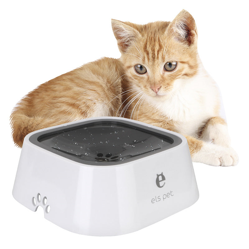 1.5L Pet Water Bowl – Anti-Spill Slow Feeder Fountain