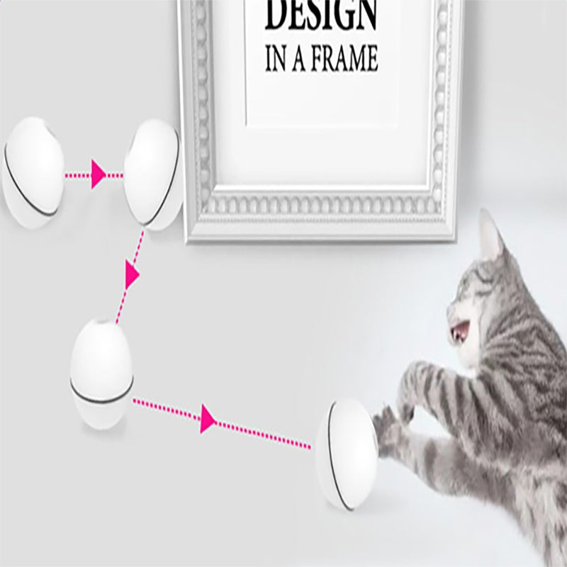 Electronic Rolling Cat Toy Ball – LED Laser Exercise Play