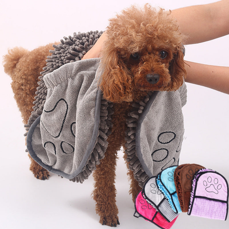 Super Absorbent Pet Towel – Quick Dry Dog & Cat Bathrobe