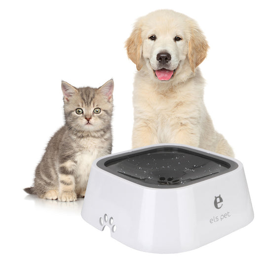 1.5L Pet Water Bowl – Anti-Spill Slow Feeder Fountain