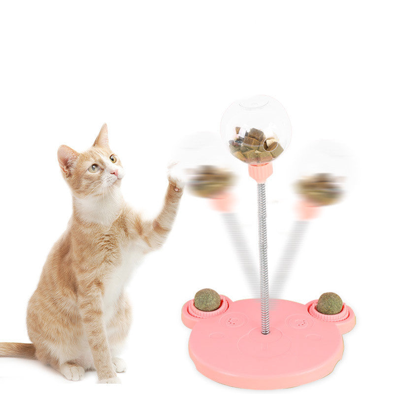 Interactive Cat Feeder Toy – Food Ball Puzzle & Dispenser