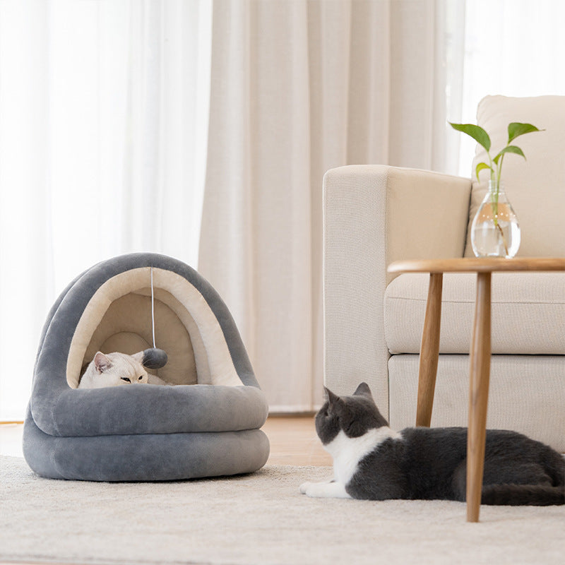 Cozy Cat House Bed – Soft Kitten Sofa Mat