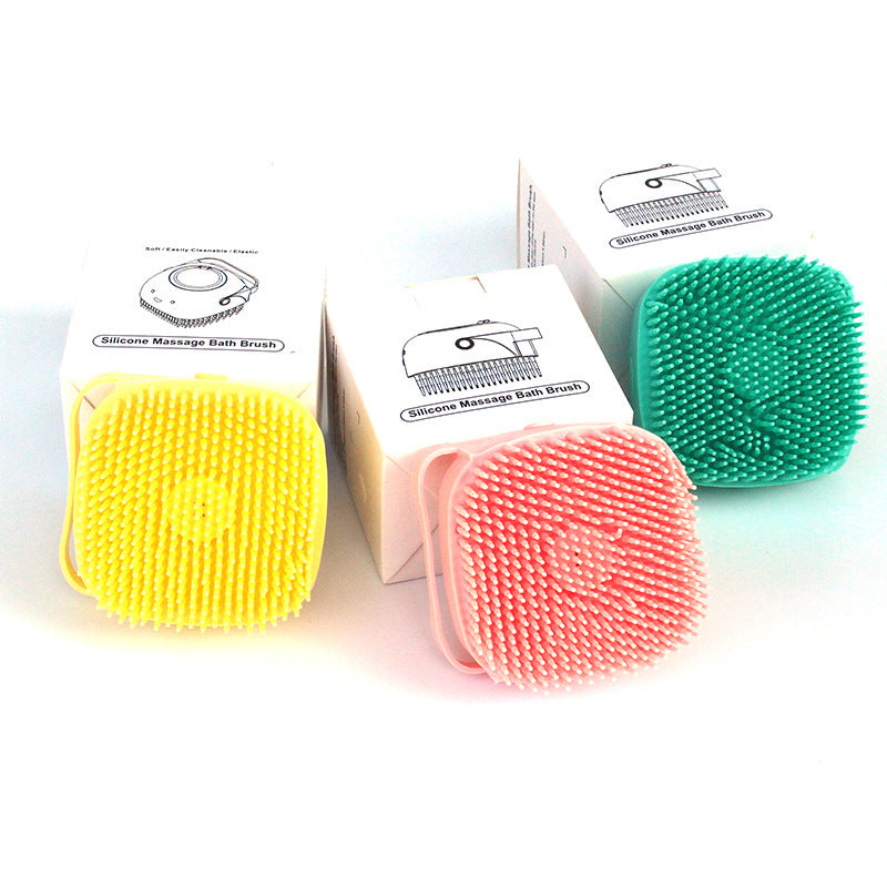 Dog Bath Gloves – Silicone Grooming Brush with Shampoo Dispenser