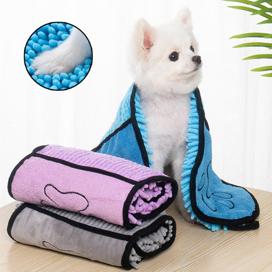 Super Absorbent Pet Towel – Quick Dry Dog & Cat Bathrobe