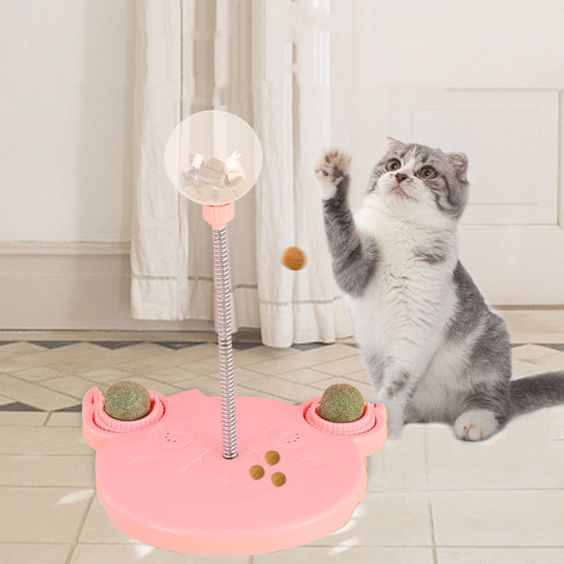 Interactive Cat Feeder Toy – Food Ball Puzzle & Dispenser