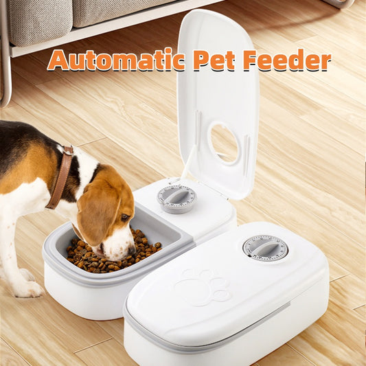 Automatic Pet Feeder – Smart Timer Food Dispenser with Bowl