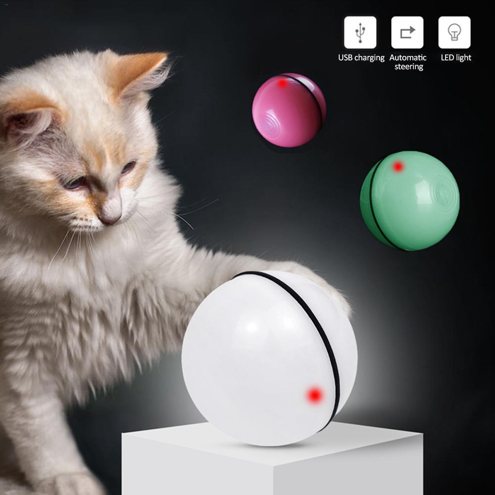Electronic Rolling Cat Toy Ball – LED Laser Exercise Play